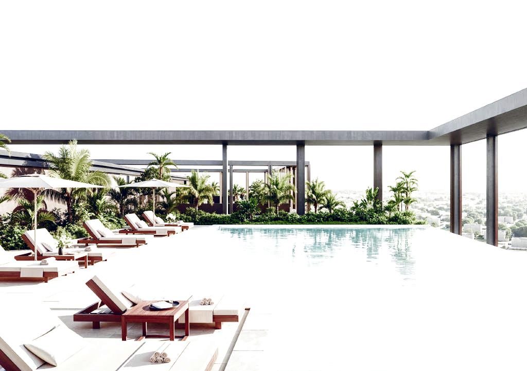 Rooftop pool
